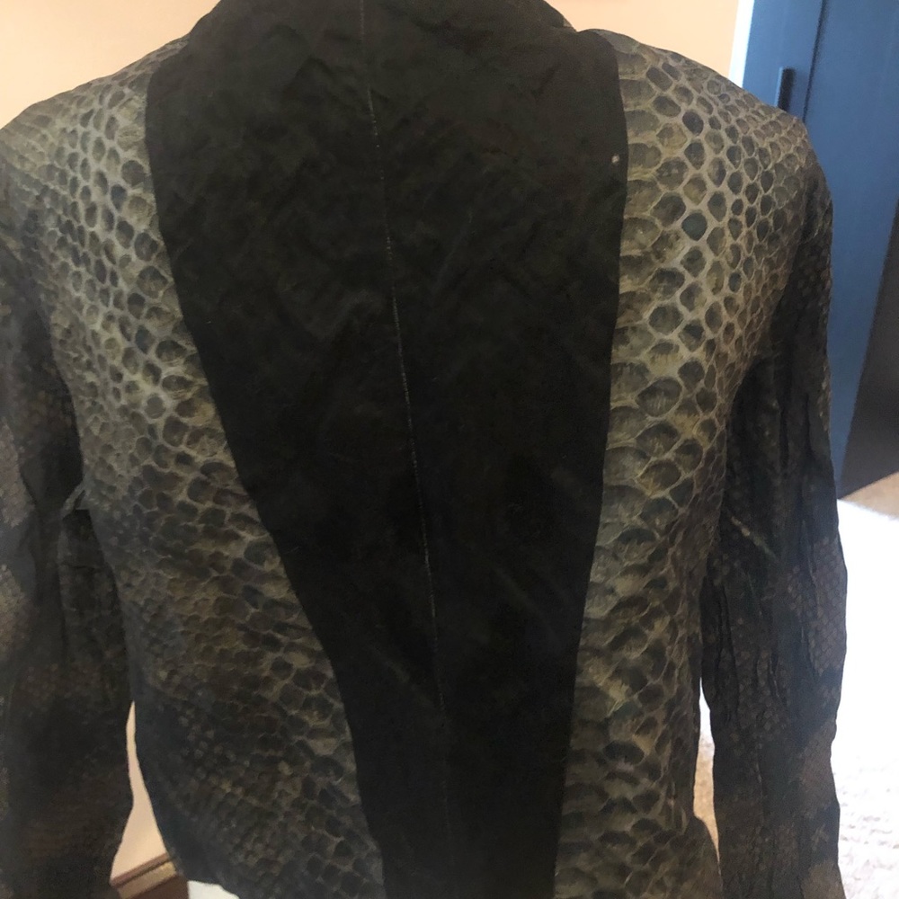 Prada silk python print jacket - Picture 4 of 7